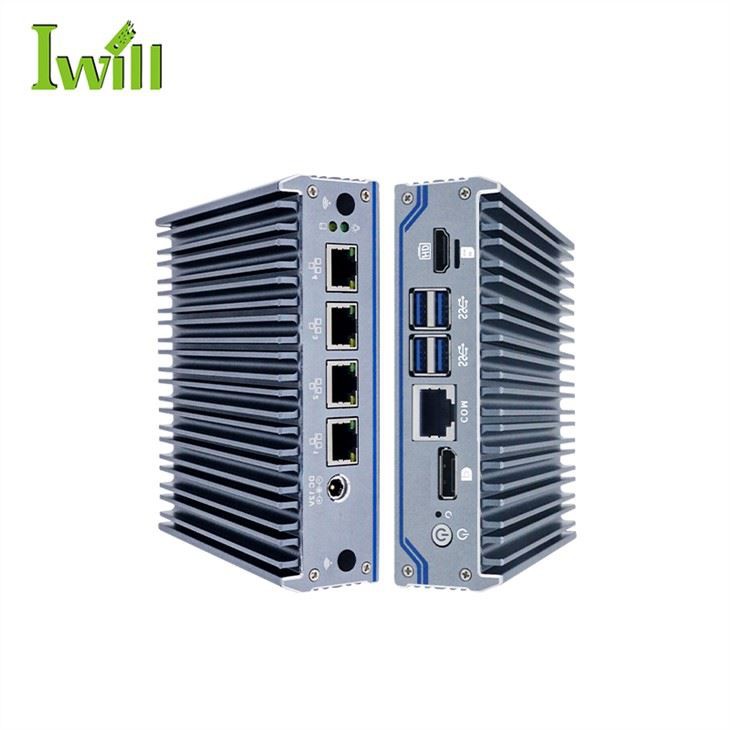 J4125 Mini PC 4 Lan računalo bez ventilatora